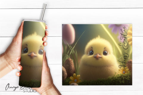 Easter Tumbler Sublimation Easter Bunny Tumbler Wrap Bundle Sublimation OrangeBrushStudio 