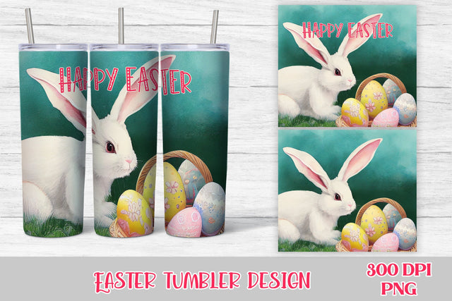 Easter tumbler wrap | Easter bunny tumbler Sublimation Svetana Studio 