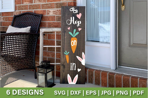 Easter Vertical Porch Signs | Easter SVG Bundle SVG TatiStudio 