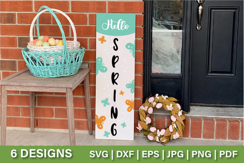 Easter Vertical Porch Signs | Easter SVG Bundle SVG TatiStudio 