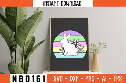 easter Vintage T-Shirt Design SVG Nbd161 