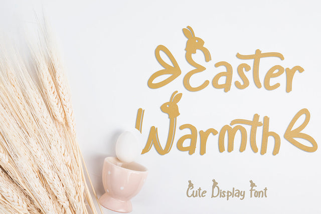 Easter Warmth Font Prasetya Letter 