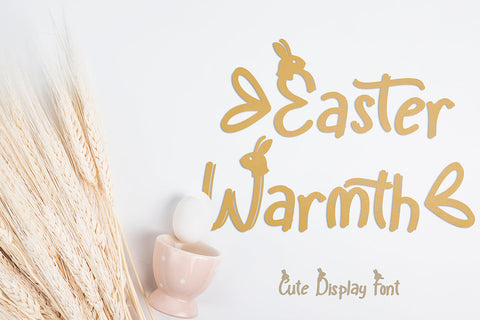 Easter Warmth Font Prasetya Letter 