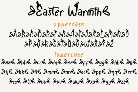 Easter Warmth Font Prasetya Letter 