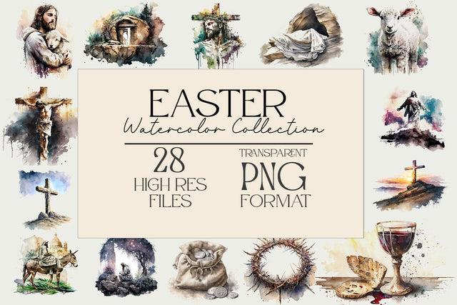 Easter Watercolor Collection SVG AfterTenDesign 