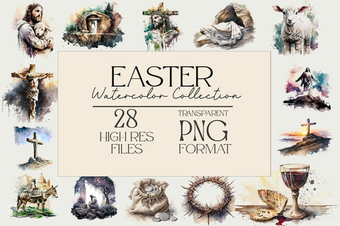 Easter Watercolor Collection SVG AfterTenDesign 