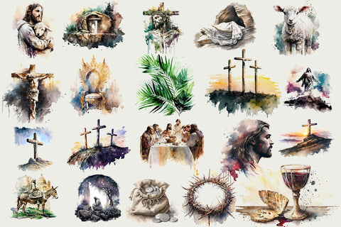 Easter Watercolor Collection SVG AfterTenDesign 