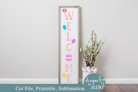 Easter Welcome Design SVG Designs by Jolein 