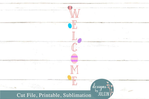 Easter Welcome Design SVG Designs by Jolein 