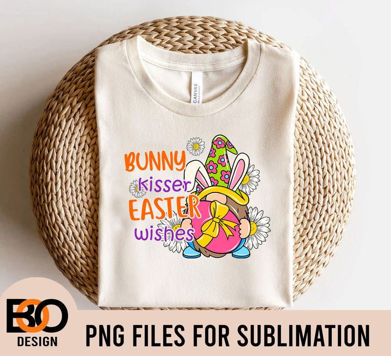 Easter wishes and bunny kisses Easter gnomies png sublimation design download, Easter Day png, Happy Easter png, sublimate designs download Sublimation BOO-design 