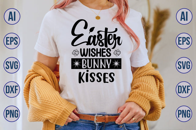 Easter Wishes Bunny Kisses SVG SVG nirmal108roy 