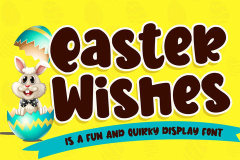 Easter Wishes Font Stefani Letter 