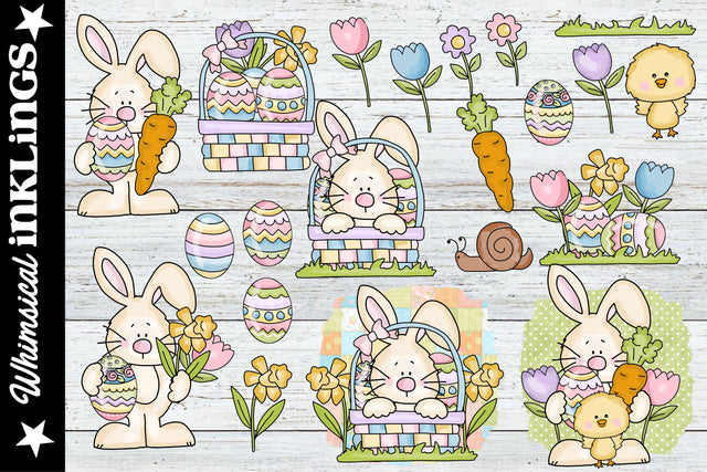 Easter Wishes Sublimation Clipart Sublimation Whimsical Inklings 