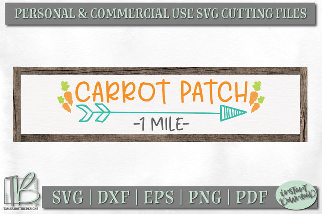 Easter Wood Sign SVG, Carrot Patch SVG File SVG TB Designs 