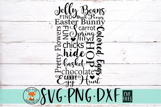 Easter Words SVG | Spring Design SVG RedFoxDesignsUS 