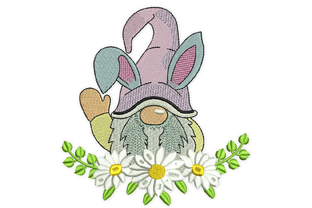 Easter Wreath Gnome Embroidery Design, Easter Embroidery Design Embroidery/Applique DESIGNS NextEmbroidery 