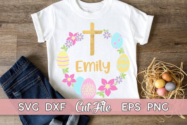 Easter Wreath SVG | Easter basket cut file, religious svg SVG Maggie Do Design 