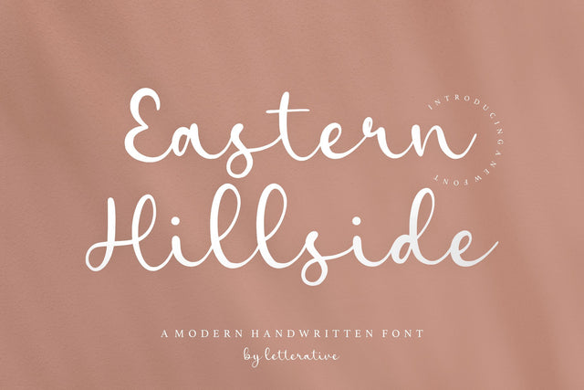 Eastern Hillside Modern Handwritten Font Font Letterative 