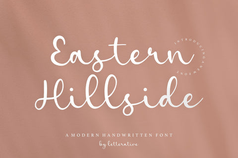 Eastern Hillside Modern Handwritten Font Font Letterative 