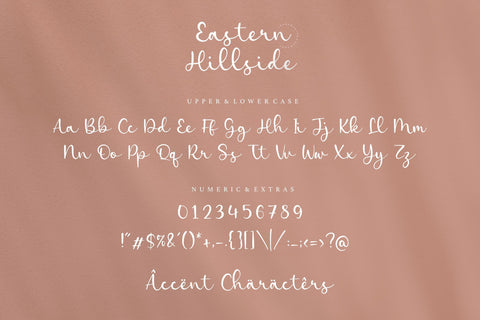 Eastern Hillside Modern Handwritten Font Font Letterative 
