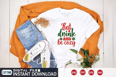 eat drink and be cozy svg SVG designer krishna 