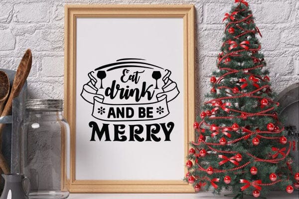 Eat drink and be merry SVG Angelina750 
