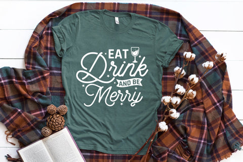 Eat Drink and Be Merry SVG - Christmas SVG SVG CraftLabSVG 