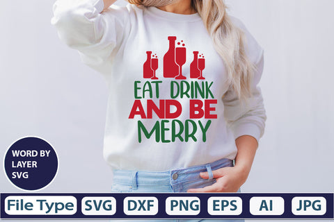 Eat Drink And Be Merry SVG Cut File SVG DesignPlante 503 