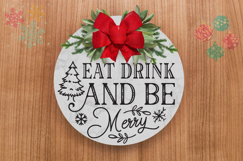 Eat drink and be merry SVG Design SVG Regulrcrative 