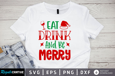 Eat drink and be merry SVG Design SVG Regulrcrative 