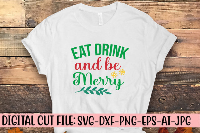 Eat Drink And Be Merry SVG Design SVG Syaman 