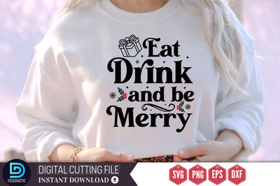 Eat drink and be merry SVG, Eat drink and be merry SVG DESIGNISTIC 