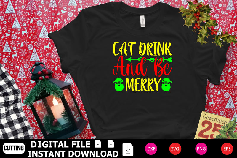 Eat Drink And Be Merry SVG Shahin alam 