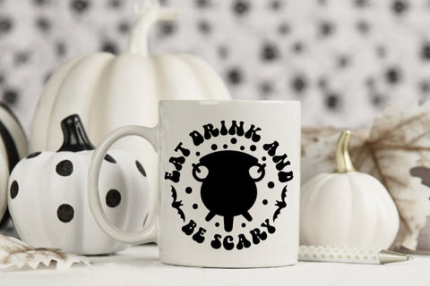 Eat Drink and Be Scary, Retro Halloween SVG SVG CraftLabSVG 