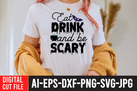 Eat Drink And Be Scary SVG Cut File SVG BlackCatsMedia 