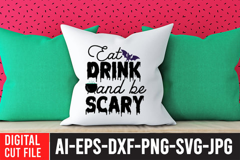 Eat Drink And Be Scary SVG Cut File SVG BlackCatsMedia 