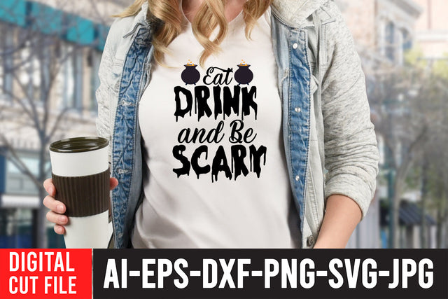 Eat Drink And Be Scary SVG Cut File SVG BlackCatsMedia 