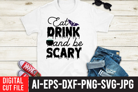 Eat Drink And Be Scary SVG Cut File SVG BlackCatsMedia 