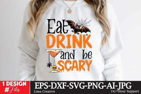 Eat Drink And Be Scary SVG Cut File SVG Insomnia Std 