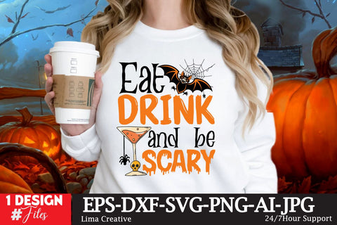 Eat Drink And Be Scary SVG Cut File SVG Insomnia Std 