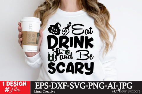 Eat Drink And Be Scary SVG Cute File SVG Insomnia Std 
