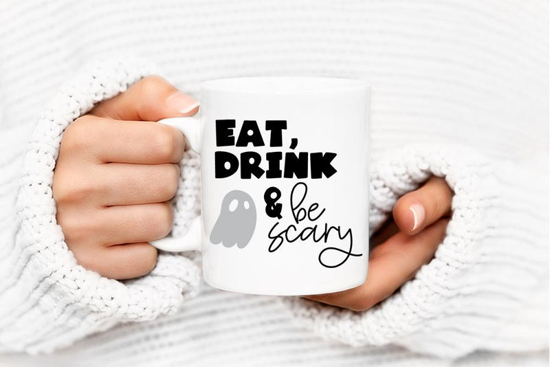 Eat Drink And Be Scary SVG - Halloween Design SVG So Fontsy Design Shop 