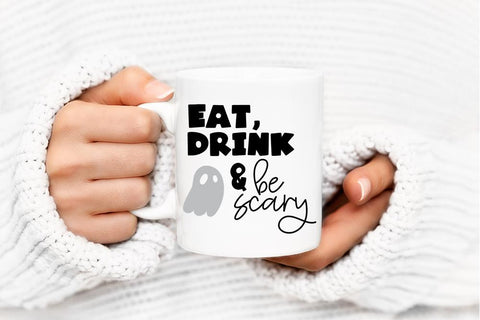 Eat Drink And Be Scary SVG - Halloween Design SVG So Fontsy Design Shop 