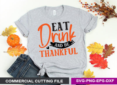 eat drink and be thankful SVG SVG CraftingStudio 