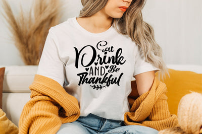 Eat Drink and Be Thankful svg SVG nirmal108roy 