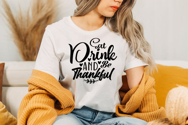 Eat Drink and Be Thankful svg SVG nirmal108roy 