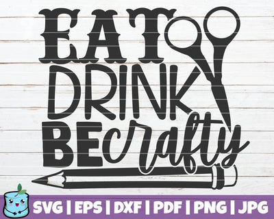Eat Drink Be Crafty SVG MintyMarshmallows 
