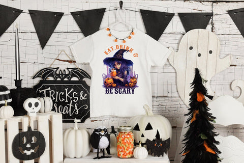 Eat Drink & Be Scary | Halloween PNG Sublimation Sublimation CraftLabSVG 