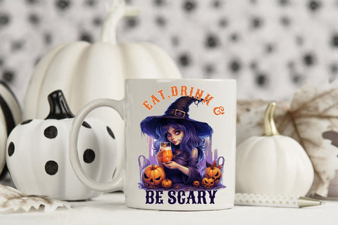 Eat Drink & Be Scary | Halloween PNG Sublimation Sublimation CraftLabSVG 