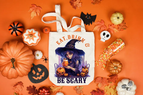 Eat Drink & Be Scary | Halloween PNG Sublimation Sublimation CraftLabSVG 